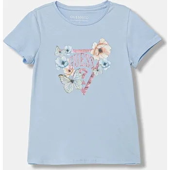 Dívčí tričko Dětské tričko Guess K6RI21.K6YW4.PPY2 modrá 55X, vel. 122-125