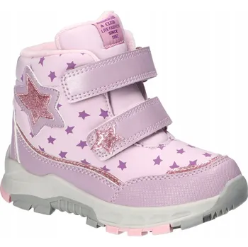 Dívčí zimní obuv AMERICAN CLUB ES200 ZATEPLENÉ TRAPERY SNĚHULE ZIMNÍ BOTY DĚTSKÉ PK 27