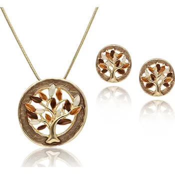 Souprava šperků Umělecký set YVON s motivem stromu a smaltovanými detaily
