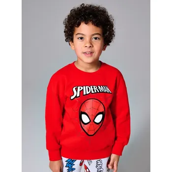 Oblečení a móda Sinsay - Bavlněná mikina s potiskem Spider-Man - červená - 109FC-33X - 109FC-33X-116