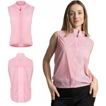 Dámská vesta Dámská cyklistická vesta ATTABO Cahayo Vest Windproof růžová L