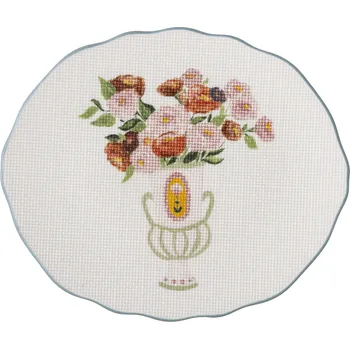 Talíř Bloomingville, Snídaňový talíř Dorothy 20 cm bílo-modrý - Formadore