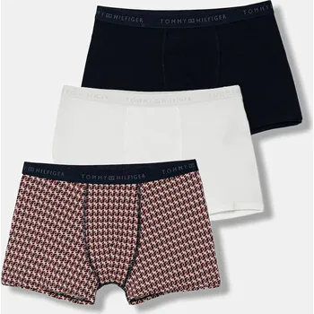 Pánské oblečení Dětské boxerky Tommy Hilfiger 3-pack UB0UB00584.9BYA červená 33X, vel. 164-176