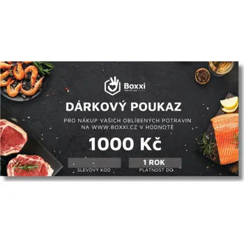 Tělový krém Dárkový poukaz 1000 Kč | BOXXI