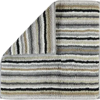 Koupelnová předložka Cawo, Koupelnový kobereček Stripes 60 x 60 cm šedý - Formadore