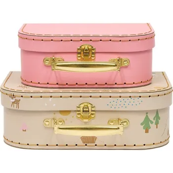 OYOY, Nádoby na skladování Friends in the forest Deer & Duck, 2 ks - Formadore