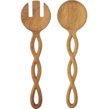 Stolování Bloomingville, Lžíce na salát Pinar světle hnědé 2 ks - Formadore