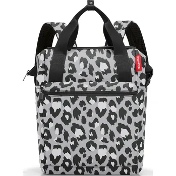 Městský batoh Reisenthel, Batoh Allrounder R, šedý s leopardím vzorem - Formadore