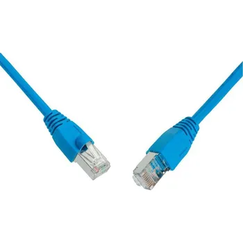 Kabel SOLARIX patch kabel CAT5E SFTP PVC 5m modrý