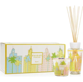 Baobab Collection, Svíčka a vonný difuzér My First Baobab Gift Miami, 2 díl. - Formadore
