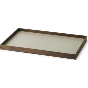 Šperkovnice Gejst, Dekorativní podnos Frame tmavý dub M šedý - Formadore