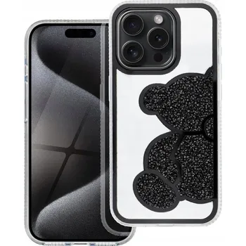 Pouzdro na mobilní telefon Zadní Kryt Nakładka Błyszcząca Se Třpytkami pro Apple iPhone 12, černá