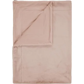 Přehoz na lůžko Essenza, Deka s delším vlasem Furry 150 x 200 cm růžová - Formadore