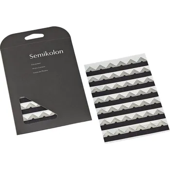Fotoalbum Semikolon, Samolepicí rohy na fotky Semikolon stříbrné - Formadore