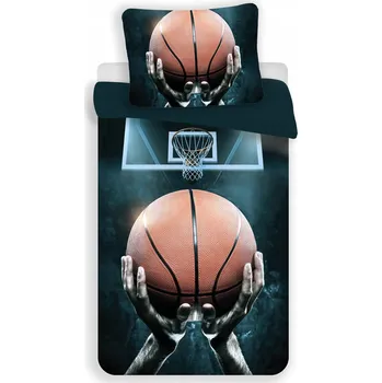 Povlečení Sada povlečení Jerry Fabrics 140 x 200 cm modrá basketbal