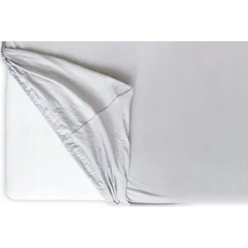 Prostěradlo HEDDA prostěradlo Jersey Lycra Premium světle šedé, rozměr 100 × 200 cm