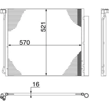 Výparník klimatizace Kondenzátor, klimatizace MAHLE AC 269 000S