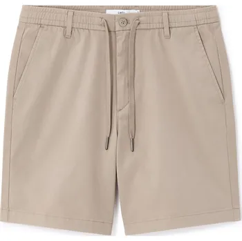 Pánské oblečení Celio Logobm pánské plátěné šortky Celio krémová 3506122