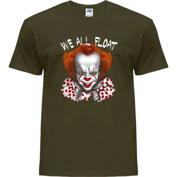 Pánské tričko panske_horor_tricko_potisk_Penny_Wise Barva: Khaki, velikost: XXL