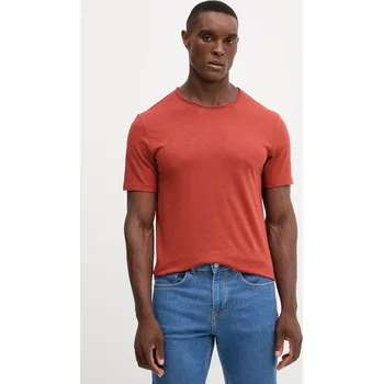 Pánská móda Bavlněné tričko United Colors of Benetton 3JE1J19A5 oranžová COP, vel. XL