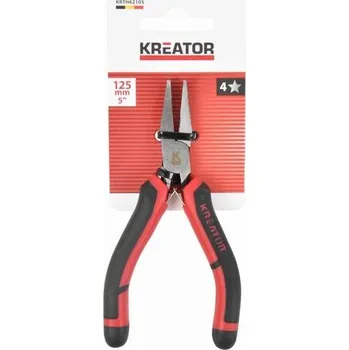 Kleště prodloužené ploché 125mm MINI Kreator KRTH62105