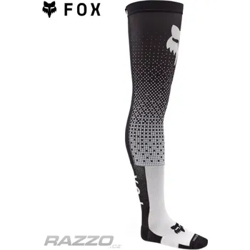 Pánské oblečení MX ponožky pod ortézy FOX FlexAir Knee Brace Sock Fracture White Black 2026 M