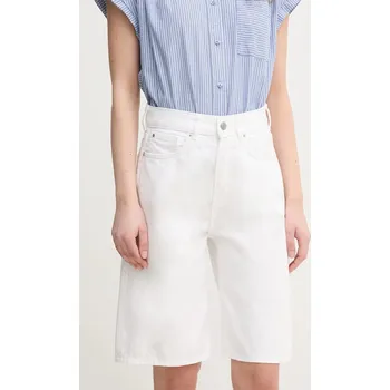 Dámské kraťasy Džínové šortky Pepe Jeans BERMUDA SHORT UHW WHT PL801181 bílá 00X, vel. 28