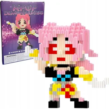 Figurka STAVEBNICE 3D FIGURKA INSPIROVANÁ KPOP DEMON HUNTERS MIRA LOVKYNĚ DÉMONŮ