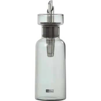 Nádoba na olej a ocet AdHoc, Dávkovač na olej nebo ocet Aroma Pour, 120 ml, průhledný, šedý - Formadore