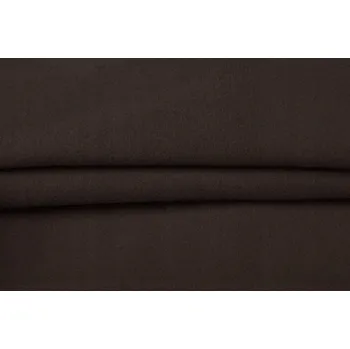 FLAUŠOVÁ LÁTKA NA KABÁT, BUNDU - ČOKOLÁDOVĚ HNĚDÁ