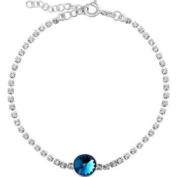 Šperk Stříbrný náramek Clowie se zirkony a Swarovski® Crystals Vitrail Light SILVEGOB60602BSWVL