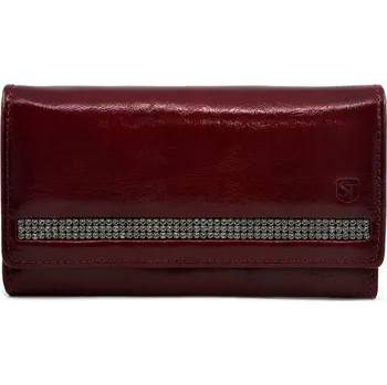 Peněženka Swarovski dámská peněženka z pravé kůže červená
