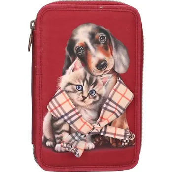 Penál Top Model Dvoupatrový penál s výbavou Top Model Fur Ever Friends