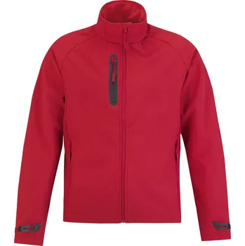 Pánská softshellová bunda B&amp;C Pánská softshellová bunda JM951 Deep Red L