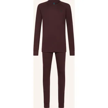 Dámské oblečení Odlo Souprava Funkčního Prádla Natural Merino, tmavě červená