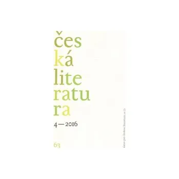 Časopis Česká literatura 4/2016