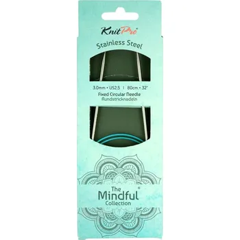 Nástroj na niť a příze Kruhové jehlice KnitPro Mindful 80 cm 3 mm