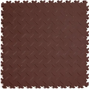 PVC dlažba Mosolut Machine Industrial ECO, 7mm, diamant, hnědá