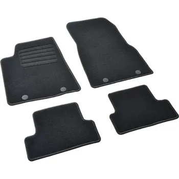 autokoberec Autokoberce textilní přesné černé / černé obšití - Mini Cooper IV (Typ J01) E (2023-) 5-dvéřový 5-sedadel