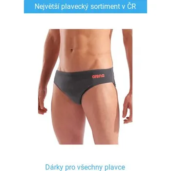 Pánské plavky Arena Solid Brief Asphalt M - UK34