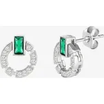 Náušnice, Sublime s kubickou zirkonií, Preciosa, Zelené