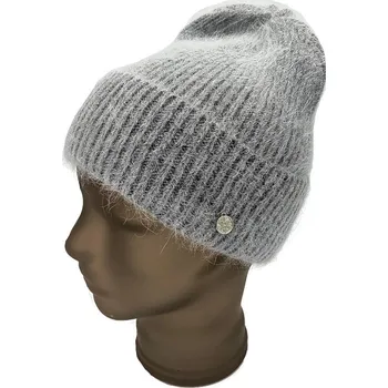 Čepice Dámská pletená čepice Domina šedá Dantes Barva: šedá, Velikost: 0