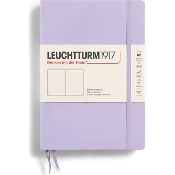 Diář Leuchtturm 1917, Notes hladký v tvrdých deskách Leuchtturm 1917 A5, 251 stran, lila, 80 g/m² - Formadore