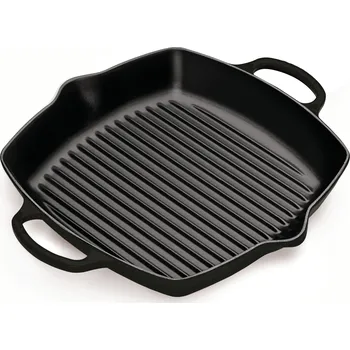 Pánev Le Creuset, Grilovací pánev Signature čtvercová 30 cm černá - Formadore