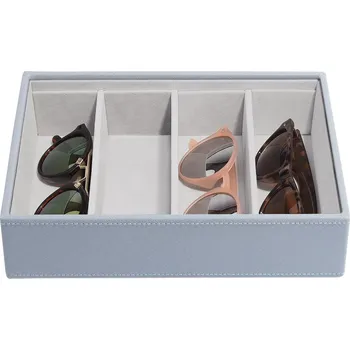 Módní doplněk Stackers, Krabice na brýle Stackers Classic se 4 přihrádkami šedomodrá - Formadore