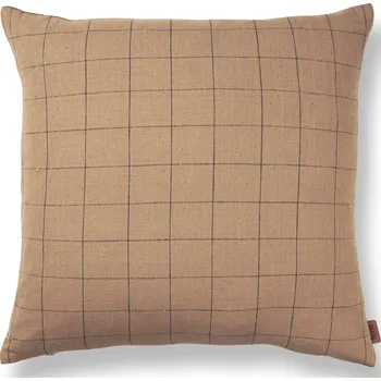 Polštář Ferm Living, Polštář Brown Grid 50 x 50 cm - Formadore