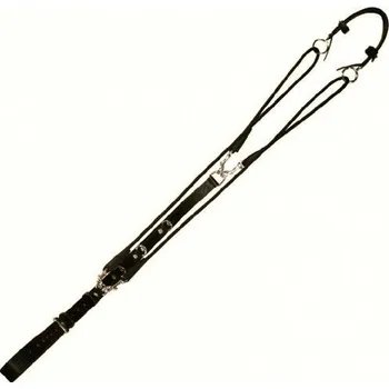 Jezdectví Pevný gogue kožený Kentaur černý