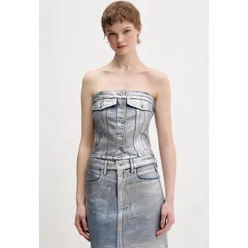 Top Karl Lagerfeld Jeans B1W11023 stříbrná SLJ, vel. M