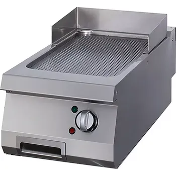 Kuchyňský gril Maxima Grilovací deska s drážkami Chrome - elektrická - pro jednu jednotku - hloubka 70 cm | 09395048
