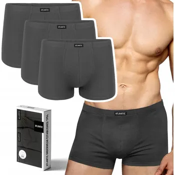 Pánská móda ATLANTIC 3BMH-007 pánské boxerky šortky 3-BALENÍ - M